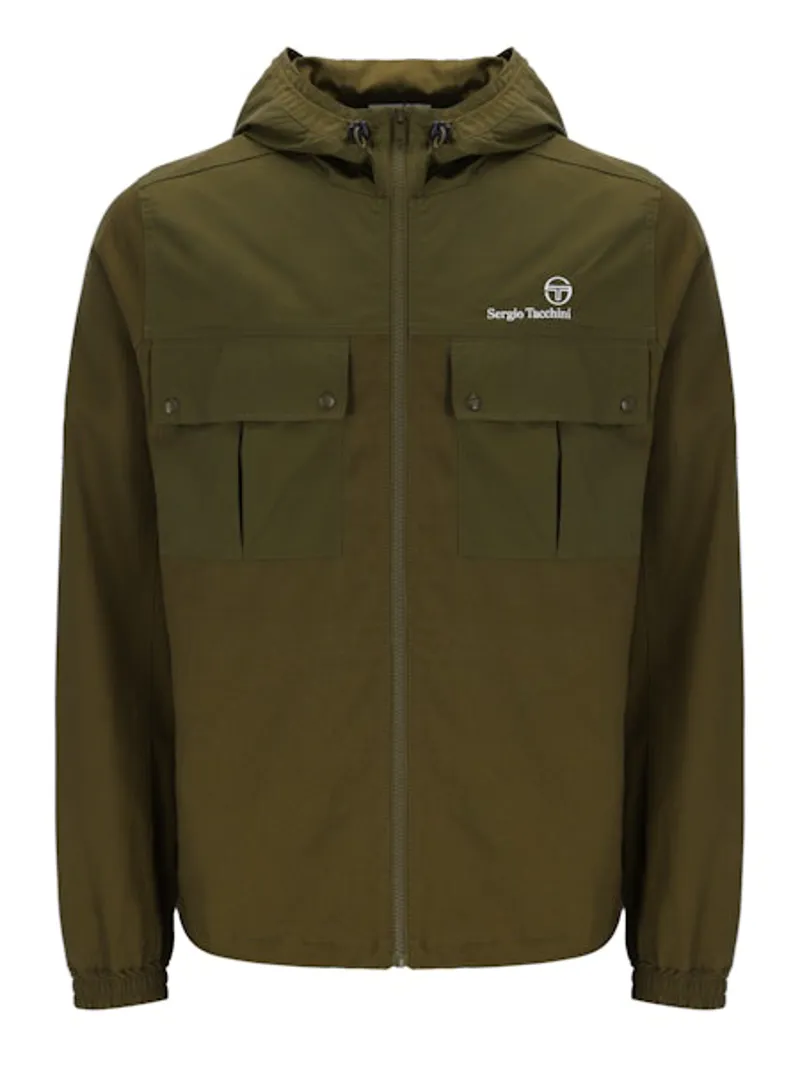 Sergio Tacchini Calisti Hooded Jacket Olive