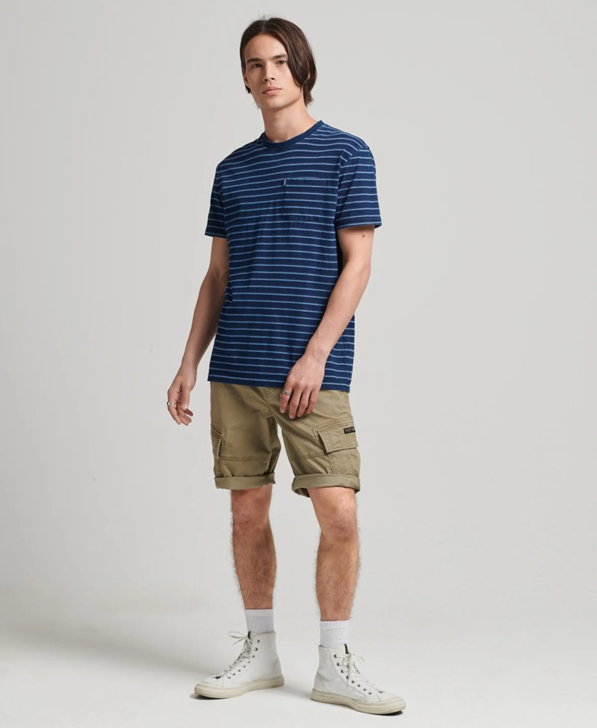 Pantalone Superdry Vintage Core Da Uomo Blu Navy - Scuderi Store - Foto 8