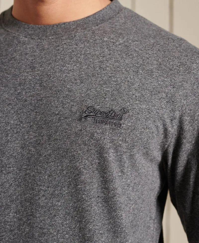 Superdry Vintage Long Sleeve T-shirt Black Grit XXL ONLY LAST ONE-1