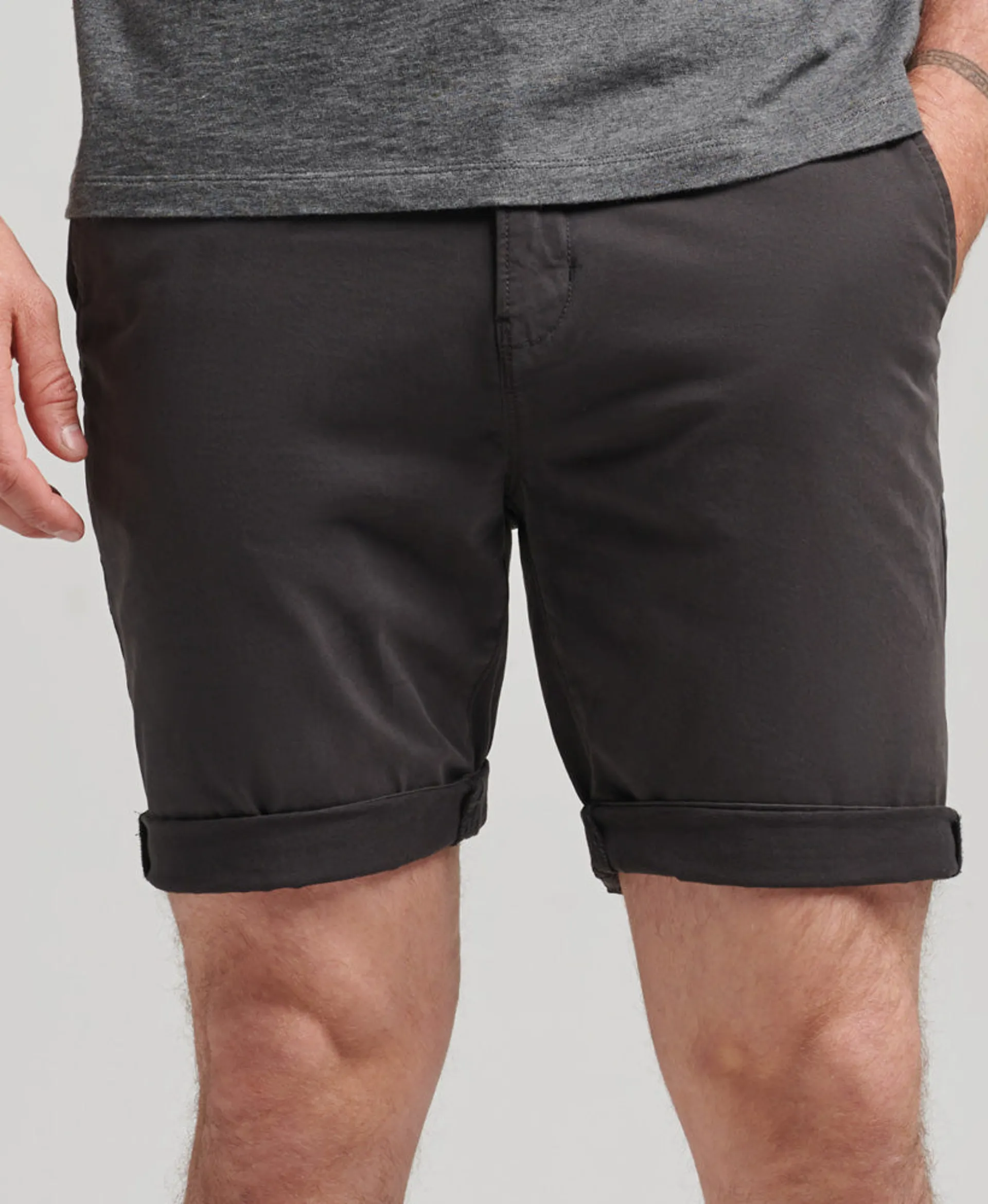Superdry Core Chino Shorts Black 28 Waist ONLY