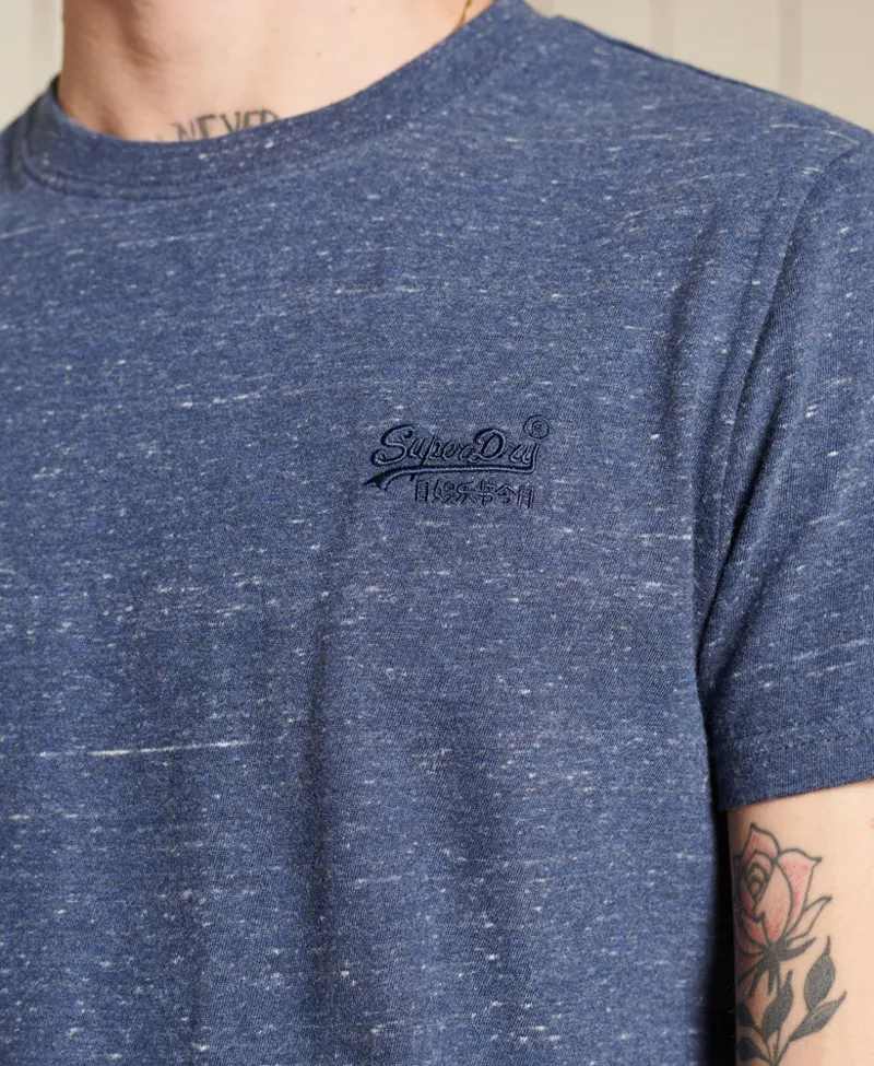 Superdry Vintage Logo Embroidered T-shirt Blue Heather-2