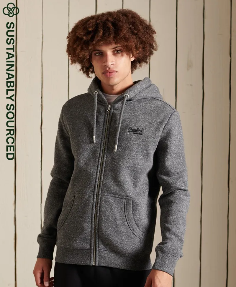 Superdry hoodie zip mens outlet