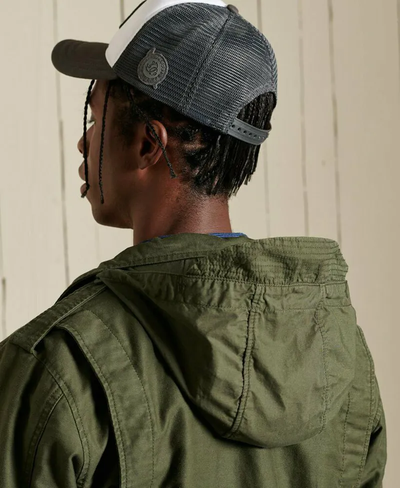 Superdry M65 Borg Lined Jacket Dark Khaki-5