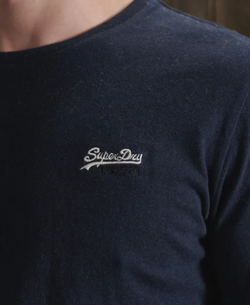 Superdry Vintage Long Sleeve T-Shirt Navy Grit -3