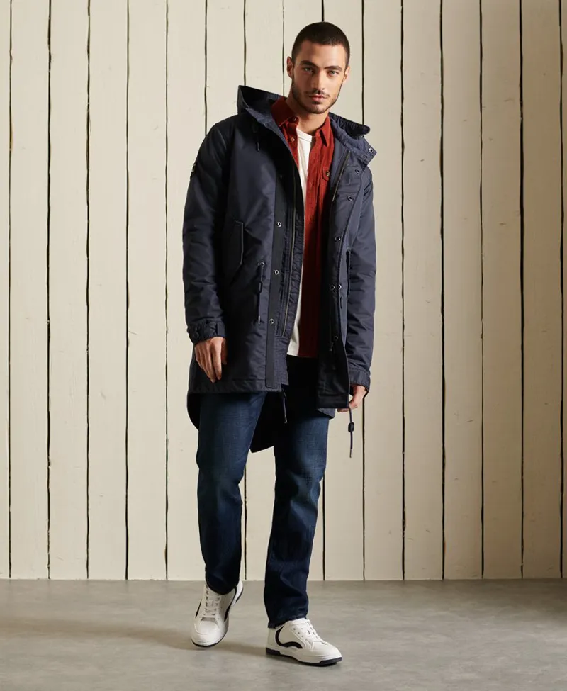 Superdry Scout Military Fishtail Parka Navy-1