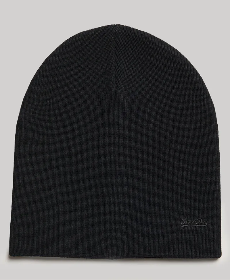 Superdry Organic Cotton Vintage Logo Beanie Black-3