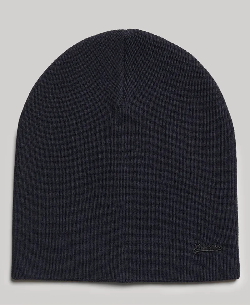 Superdry Organic Cotton Vintage Logo Beanie Navy-3