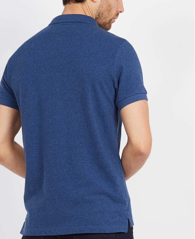 Superdry Classic Pique Polo T-Shirt Blue Marl XXL ONLY LAST ONE-4