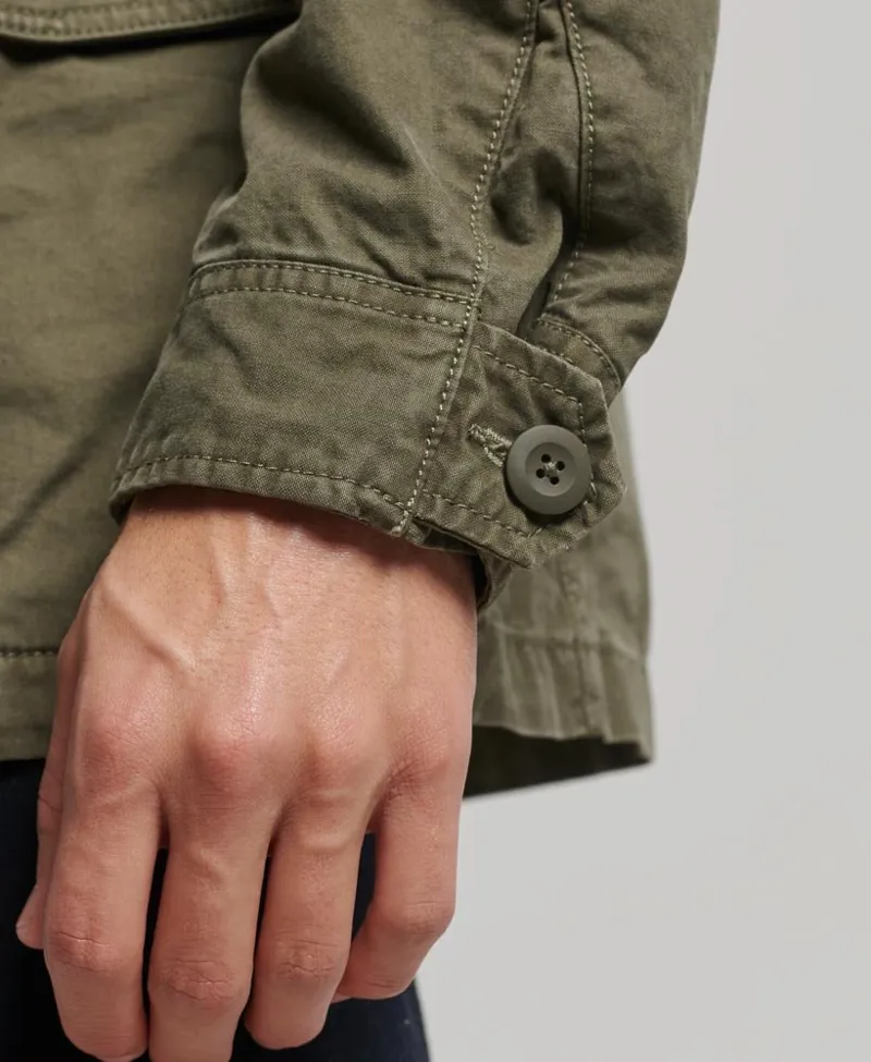 Superdry Military Jacket M65 Coat Washed Khaki-2