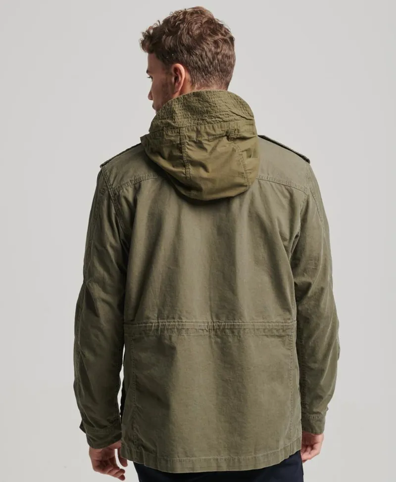 Superdry Military Jacket M65 Coat Washed Khaki-3