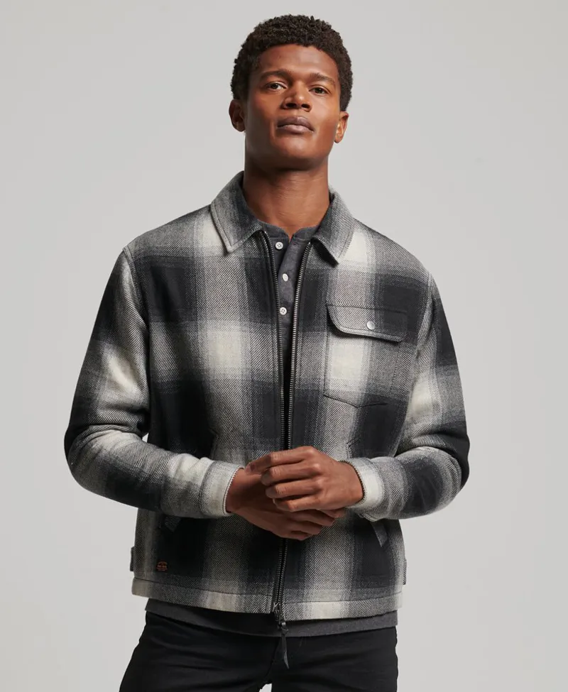 Superdry gray jacket on sale