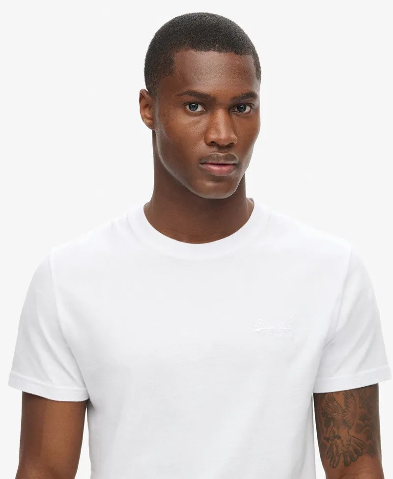 Superdry Organic Cotton Essential Logo T-Shirt White