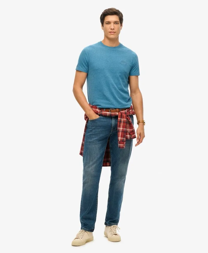 Superdry Vintage Logo Embroidered T-Shirt Alaskan Blue-1