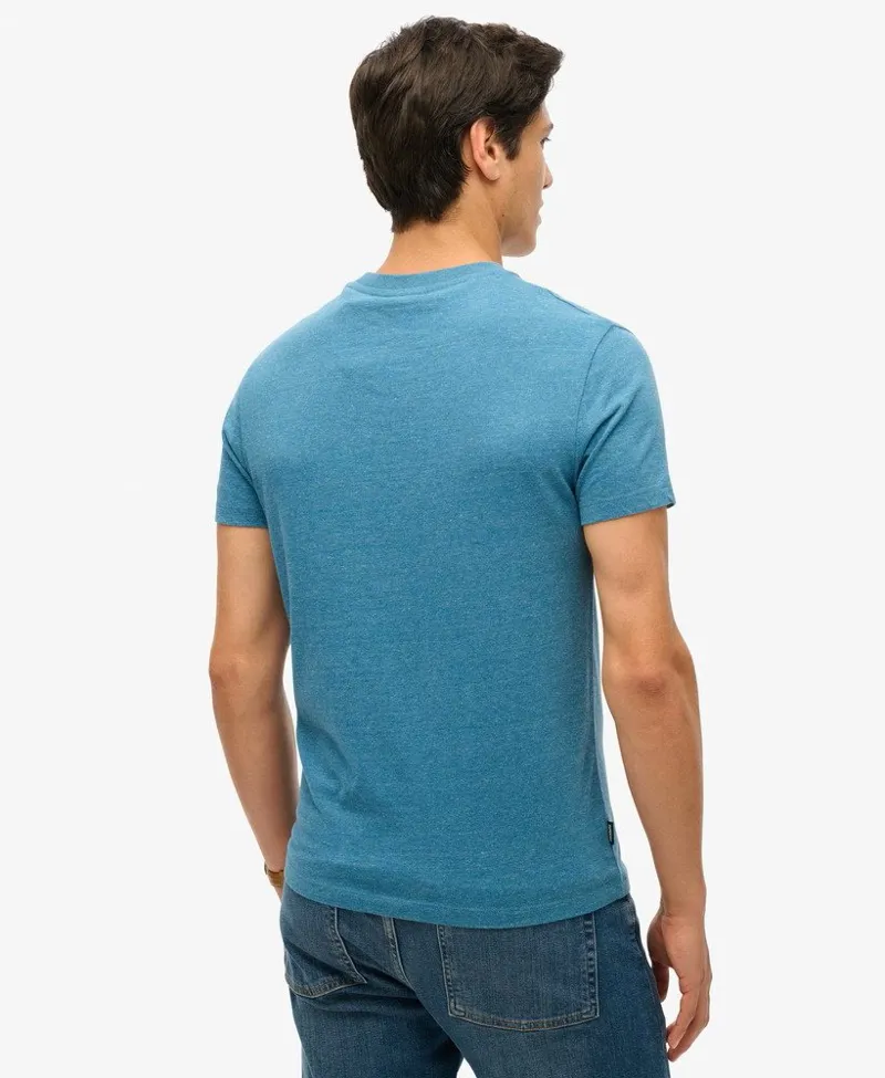 Superdry Vintage Logo Embroidered T-Shirt Alaskan Blue-3