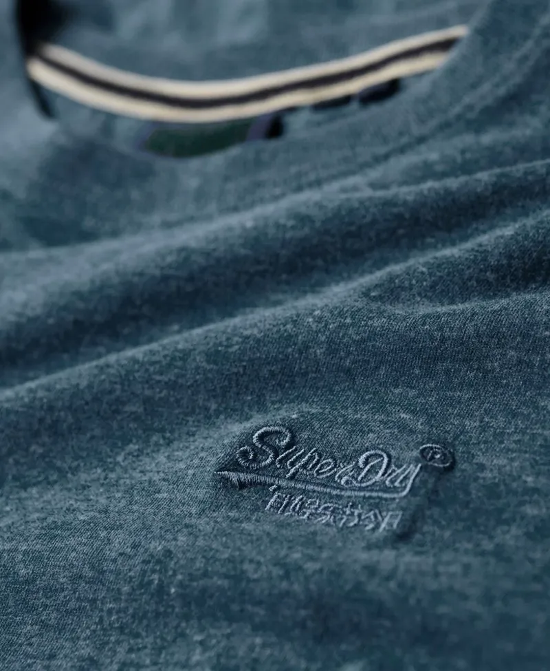 Superdry Vintage Logo Embroidered T-Shirt Alaskan Blue-4
