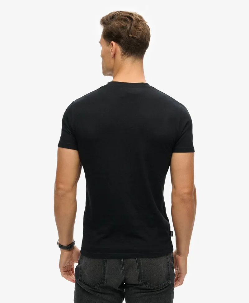 Superdry Organic Cotton Essential Logo T-Shirt Black-2