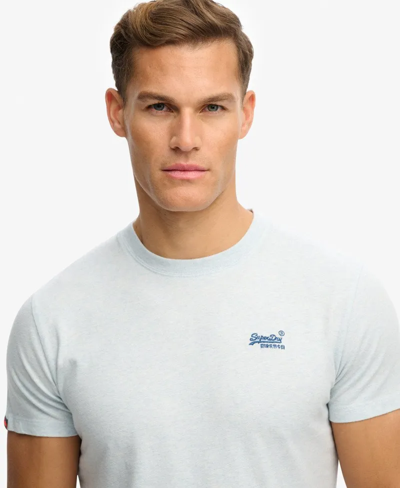 Superdry Organic Cotton Essential Logo T-Shirt Icy Blue-3