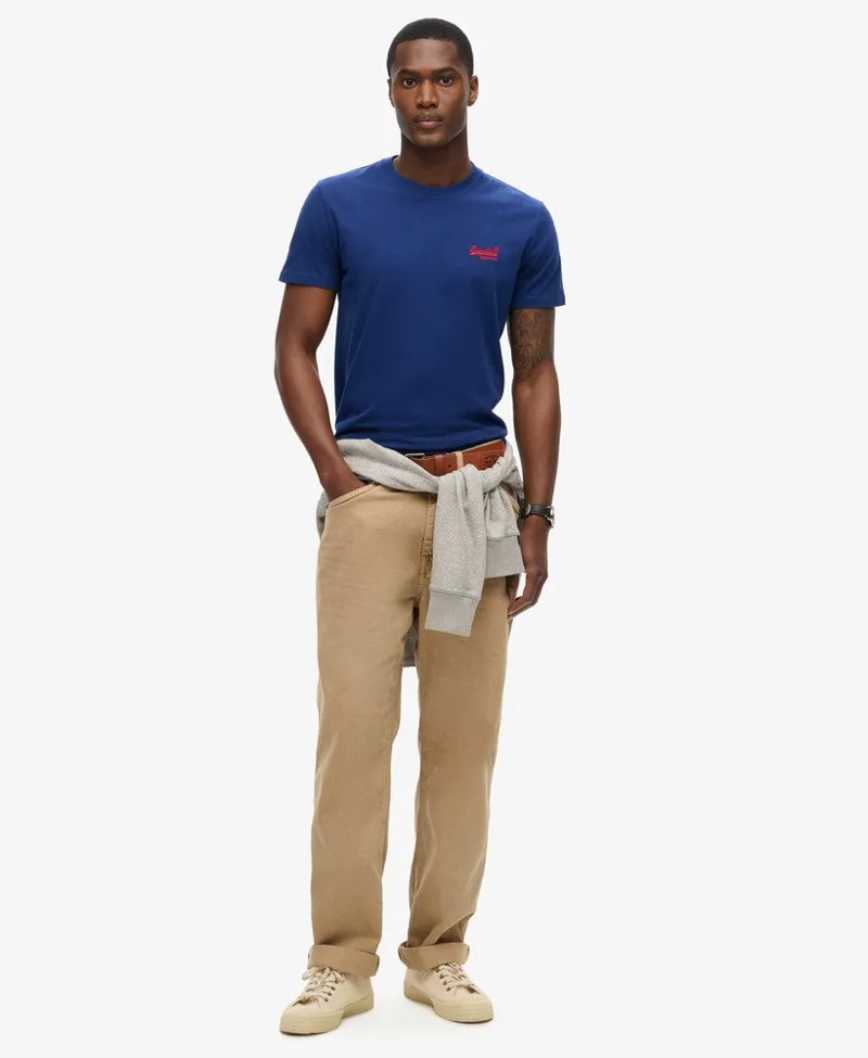 Superdry Organic Cotton Essential Logo T-Shirt Navy-5