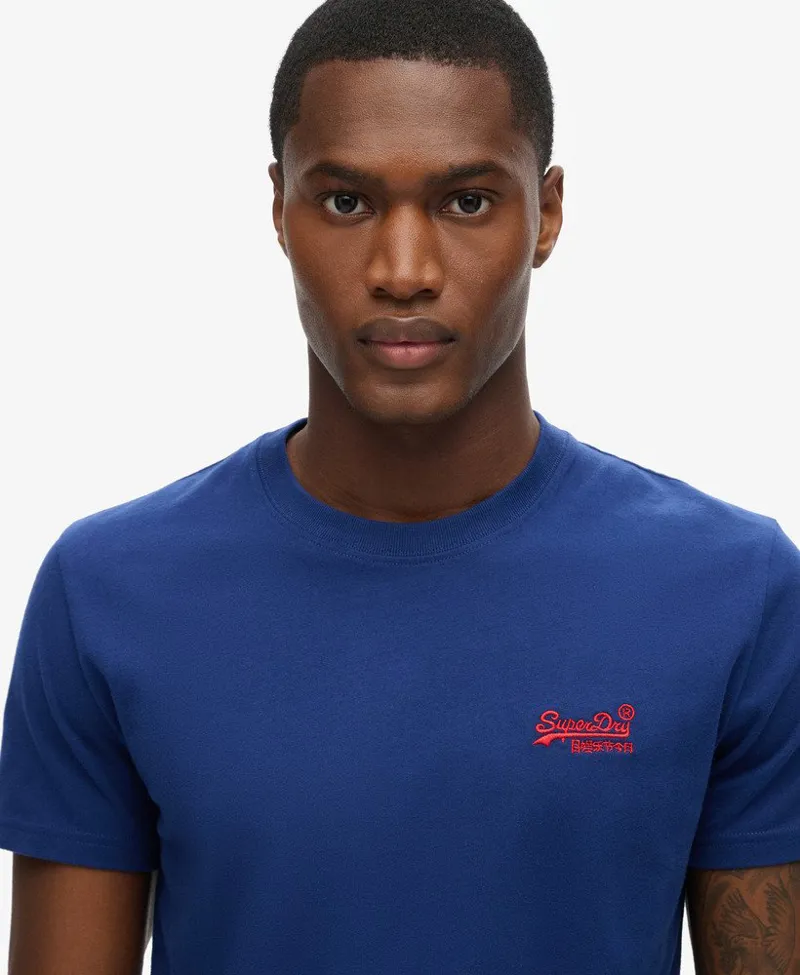 Superdry Organic Cotton Essential Logo T-Shirt Navy-1