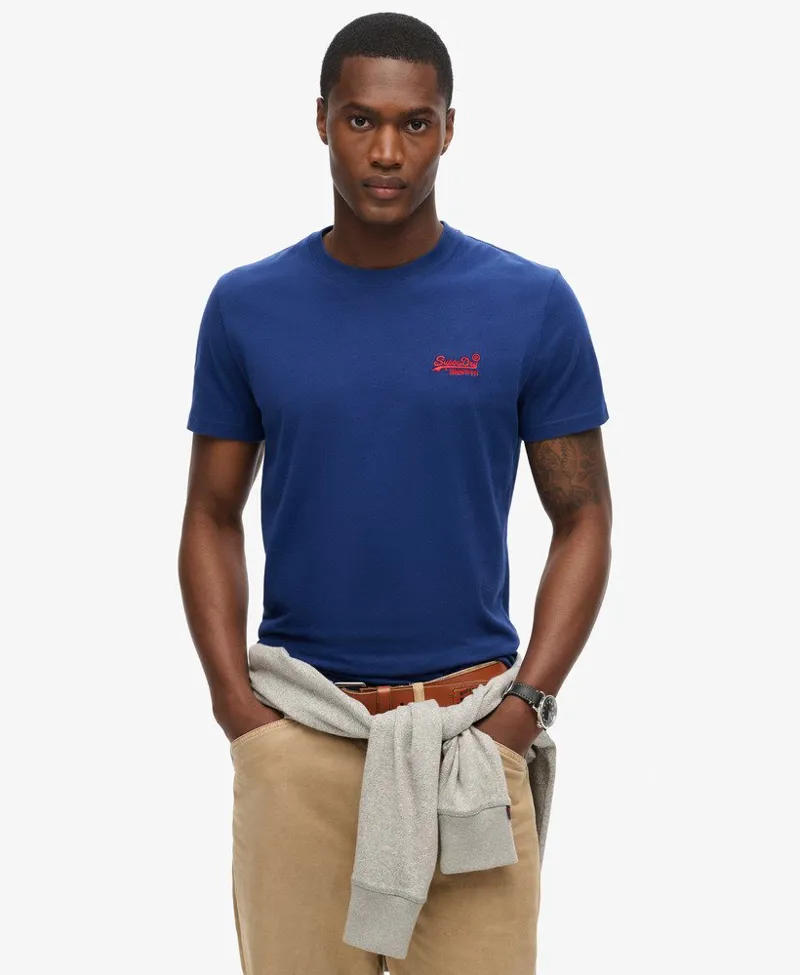 Superdry Organic Cotton Essential Logo T-Shirt Navy-6