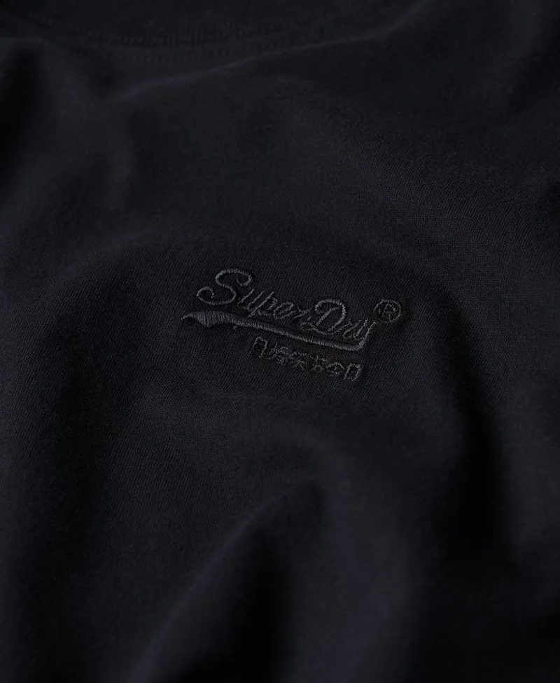 Superdry Organic Cotton Essential Logo T-Shirt Black -3