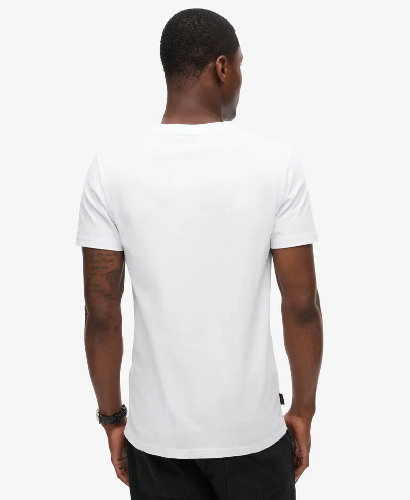 Superdry Organic Cotton Essential Logo T-Shirt White-2
