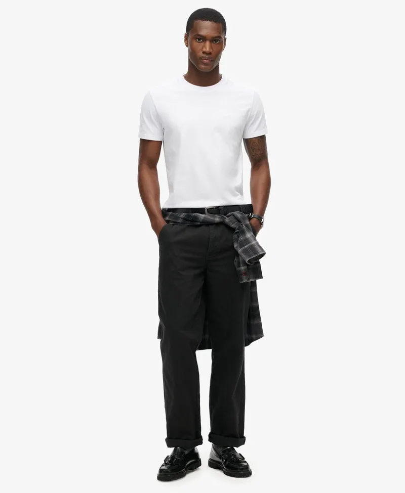 Superdry Organic Cotton Essential Logo T-Shirt White-4