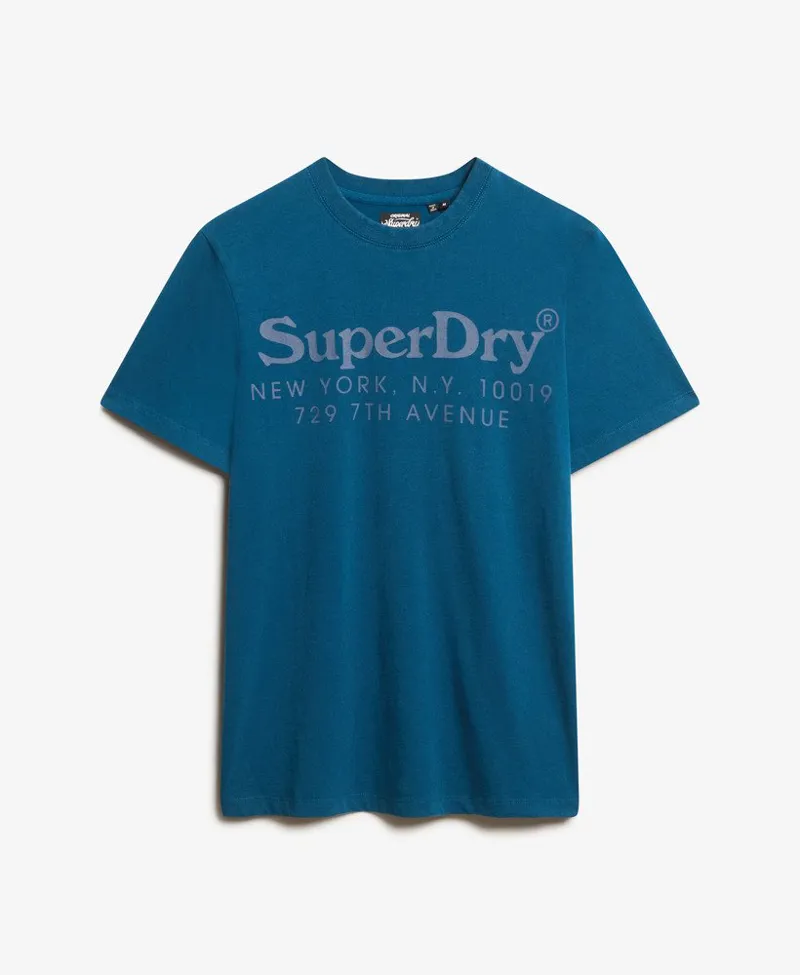 Superdry Tonal Venue Logo T-Shirt Blue XXL ONLY LAST ONE-3
