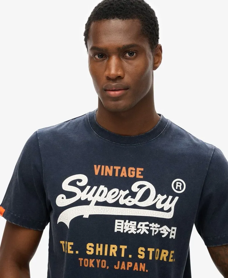 Superdry M1012120A-09S Vl Cali Relaxed Tee Navy