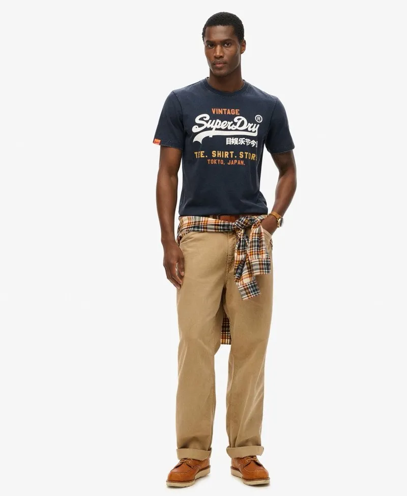 Superdry M1012120A-09S Vl Cali Relaxed Tee Navy