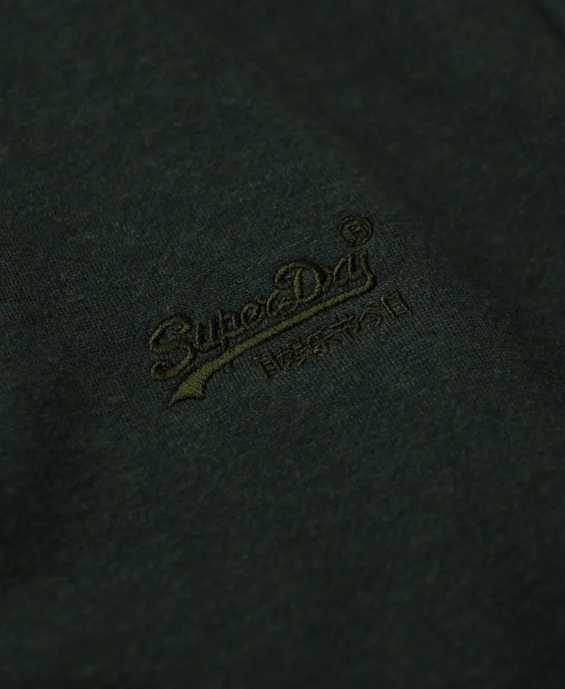 Superdry Essential Logo Hoodie Deep Forest Green Marl MEDIUM ONLY LAST ONE-2