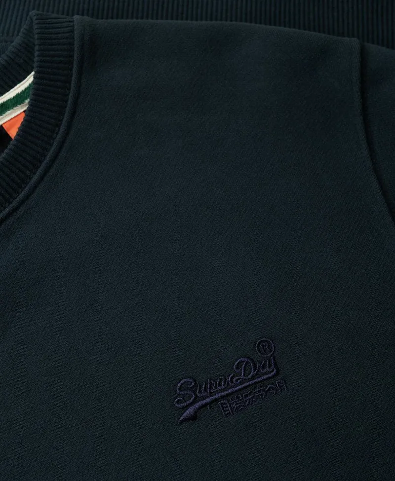 Superdry Essential Logo Crew Sweatshirt Eclipse Navy-1