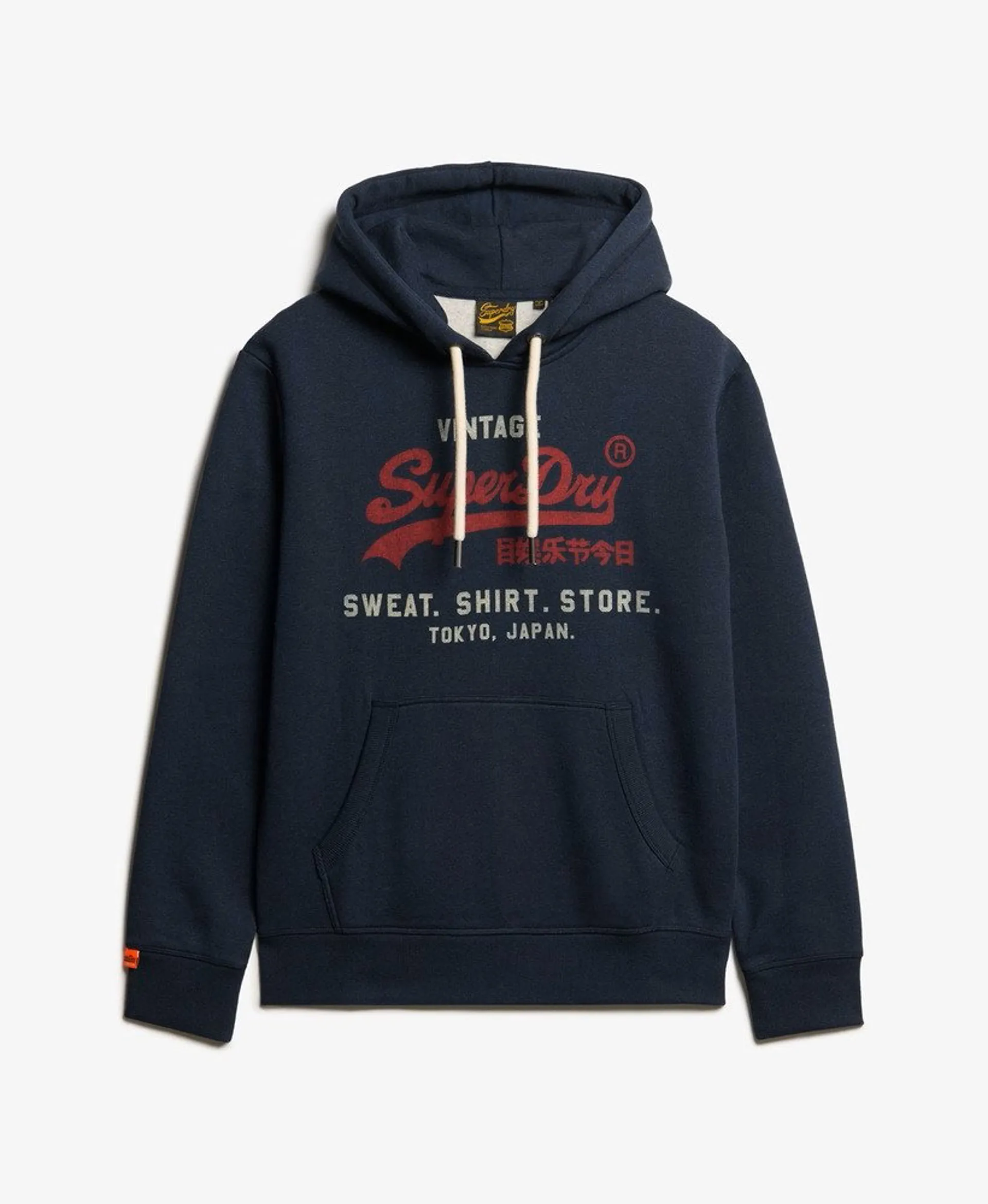 Superdry VL Heritage Relaxed Hoodie Trench Navy Marl