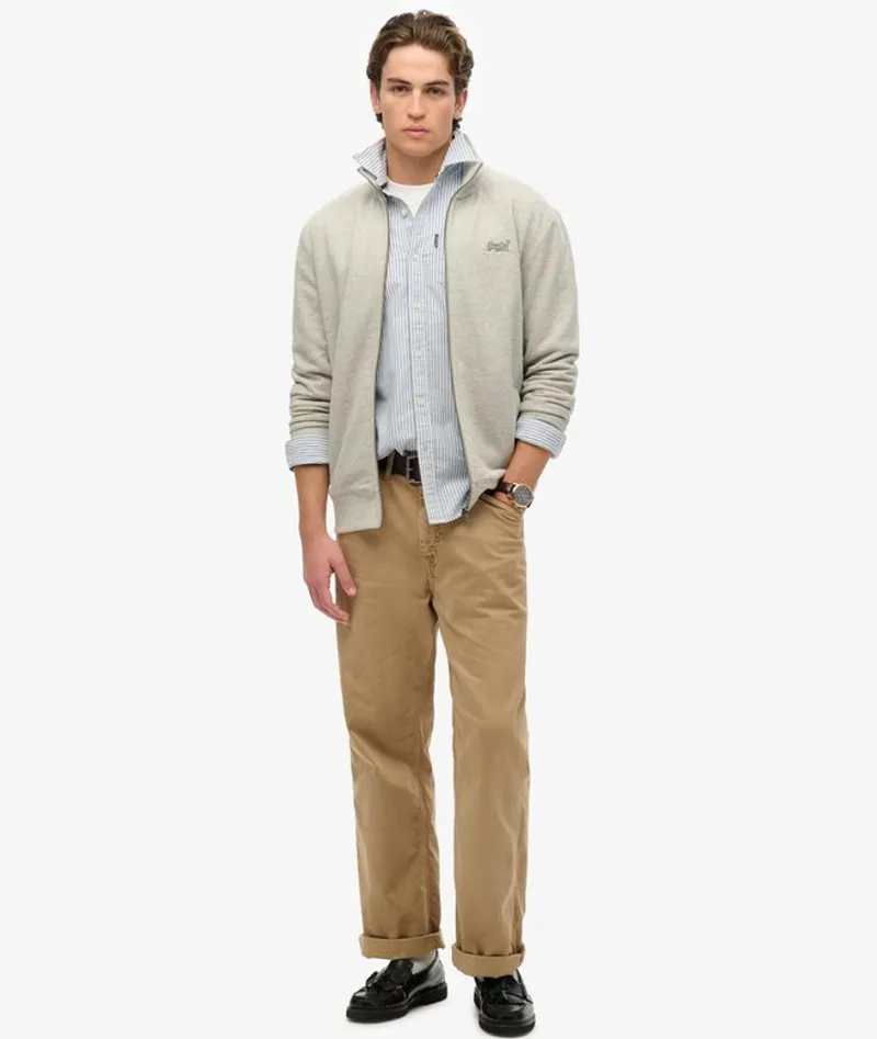 Superdry Essential Logo Track Top Grey Grindle LARGE ONLY LAST ONE-1