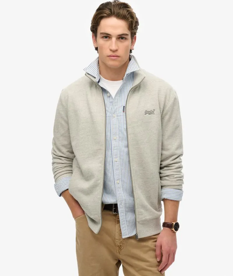 Superdry Essential Logo Track Top Grey Grindle LARGE ONLY LAST ONE-5