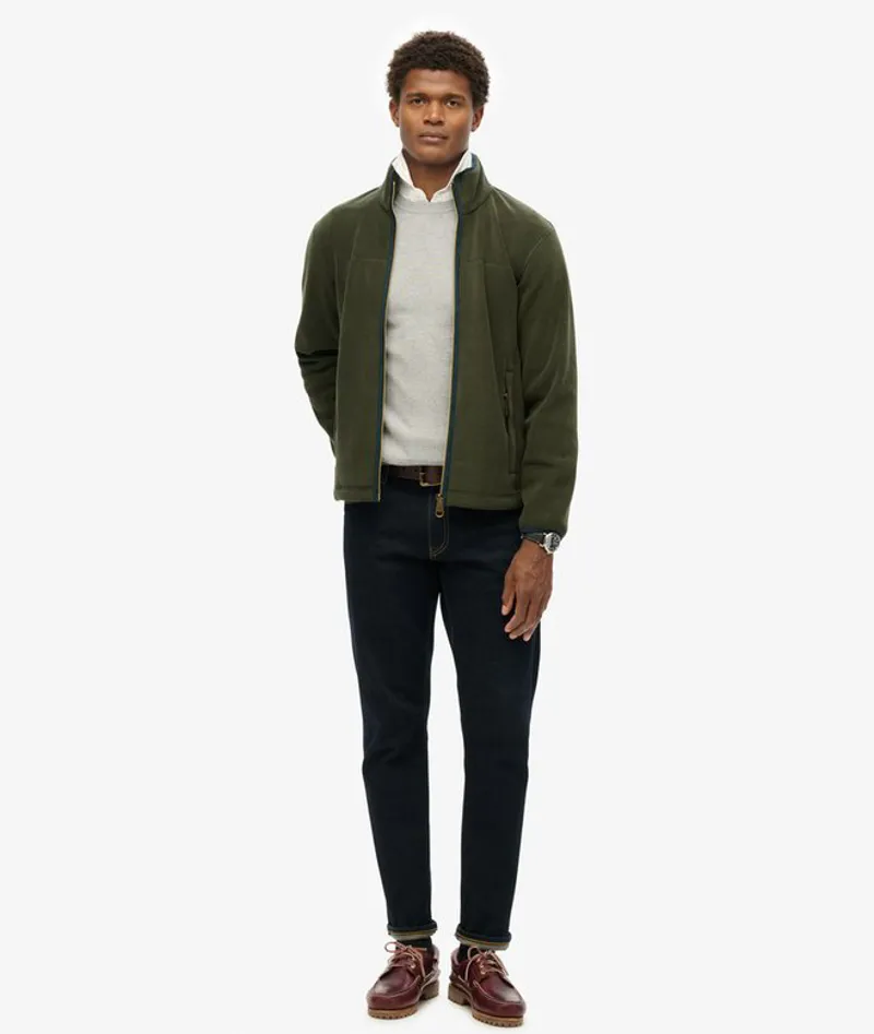 Superdry Estate Full Zip Fleece Green -1