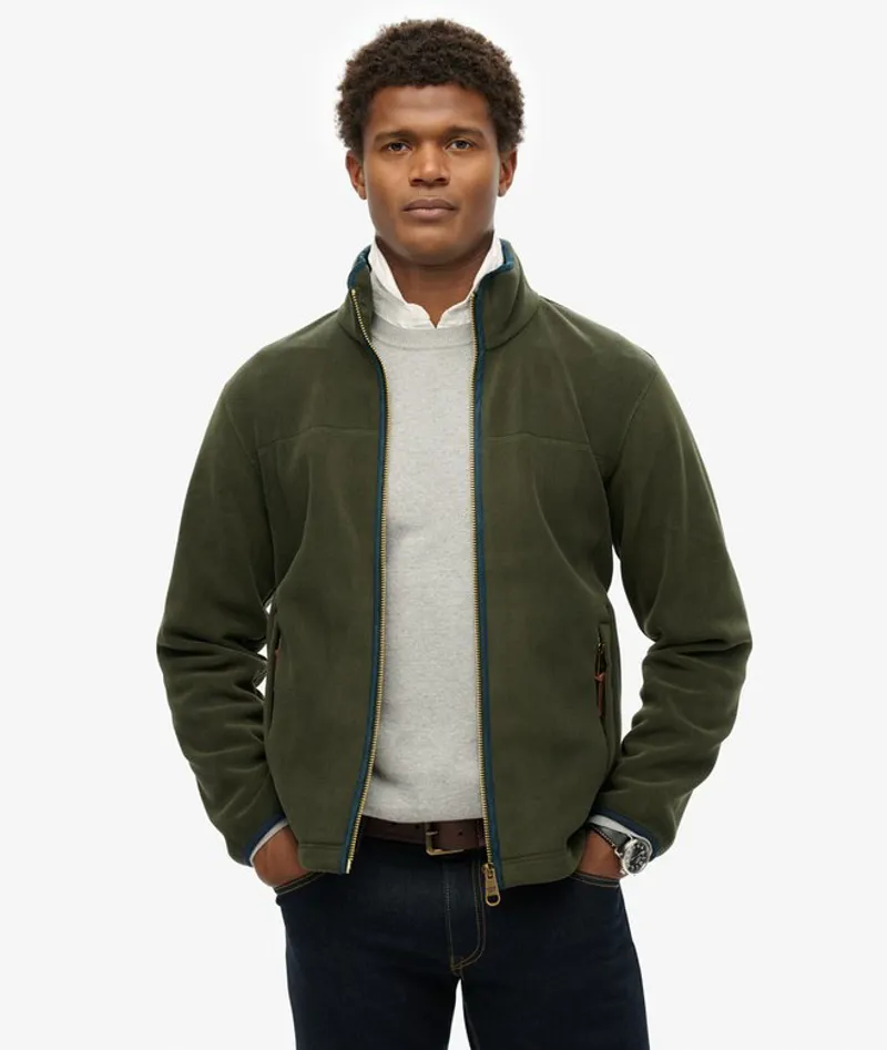 Superdry Estate Full Zip Fleece Green -6