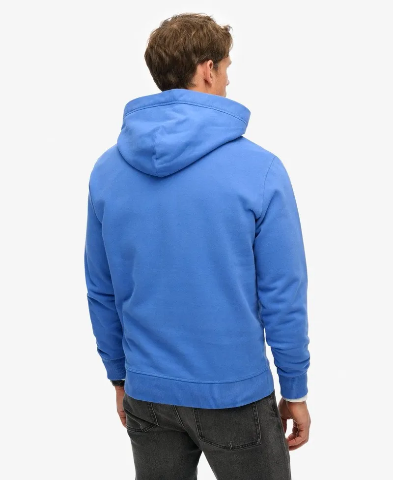 Superdry Essential Logo Hoodie Chambray Blue MEDIUM and LARGE ONLY-1