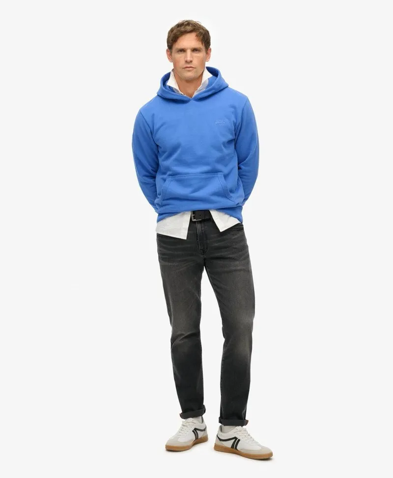 Superdry Essential Logo Hoodie Chambray Blue MEDIUM and LARGE ONLY-3