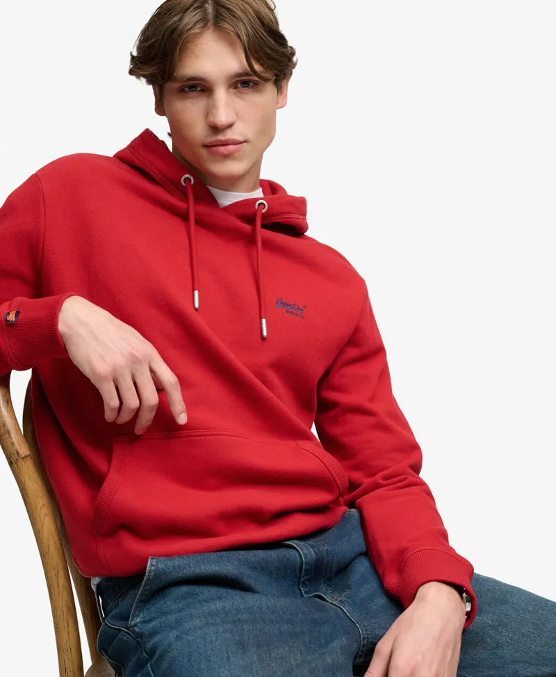 Superdry Essential Logo Hoodie Expedition Red-1