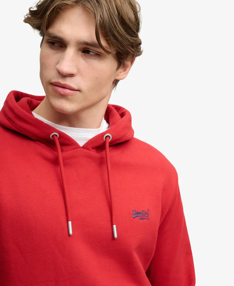 Superdry Essential Logo Hoodie Expedition Red-2