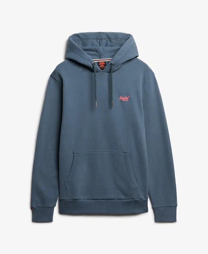 Superdry Essential Logo Hoodie Stormy Blue SMALL ONLY LAST ONE-1