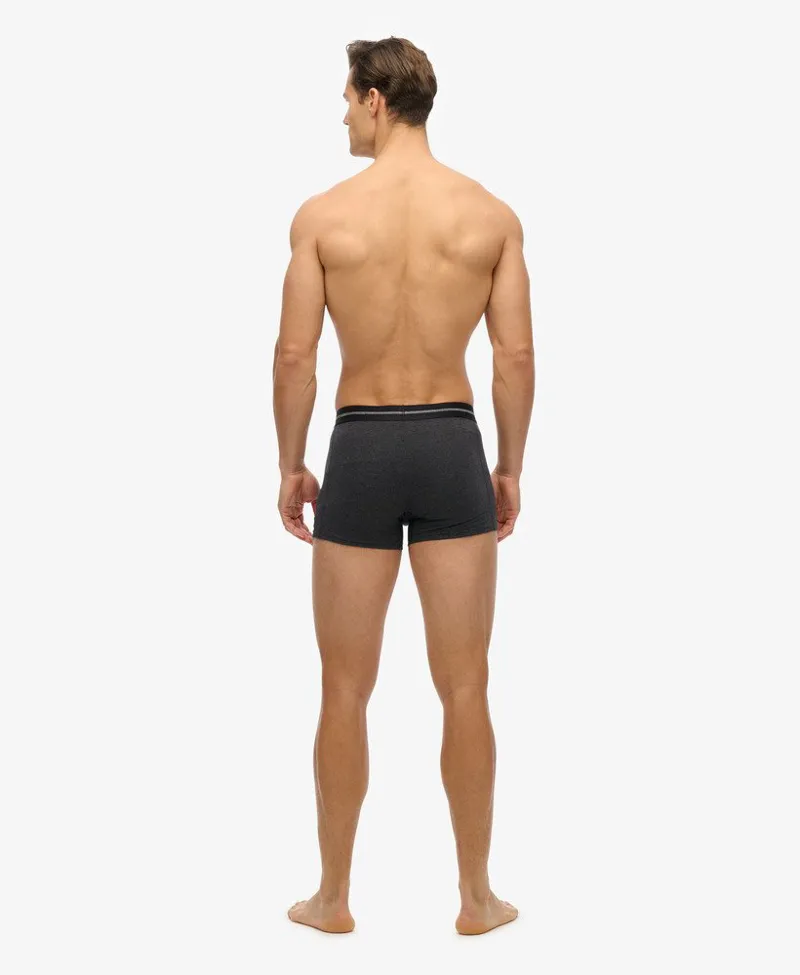 Superdry Boxer Triple Pack Raven Black Marl -3