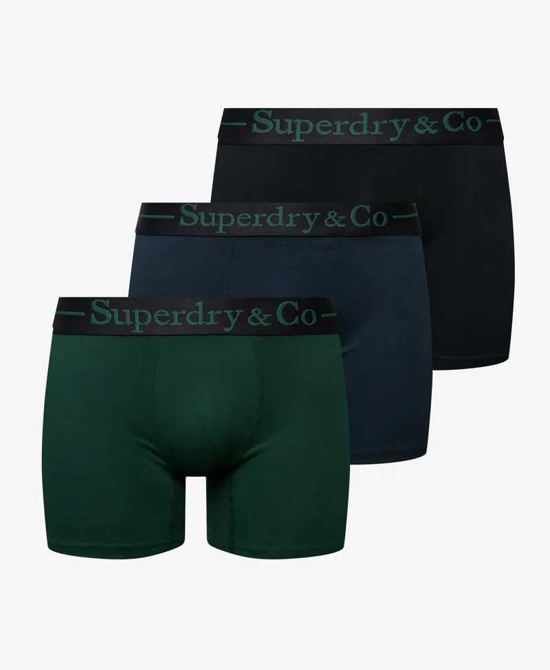Superdry Boxer Triple Pack Black/Navy/Green-5