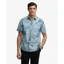 Superdry Vintage Loom Short Sleeve Shirt Mid Wash Blue Hawaiian