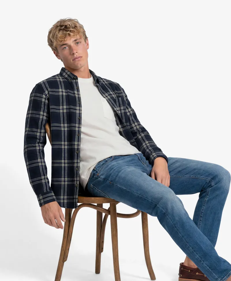Superdry Long Sleeve Cotton Lumberjack Shirt Navy-1