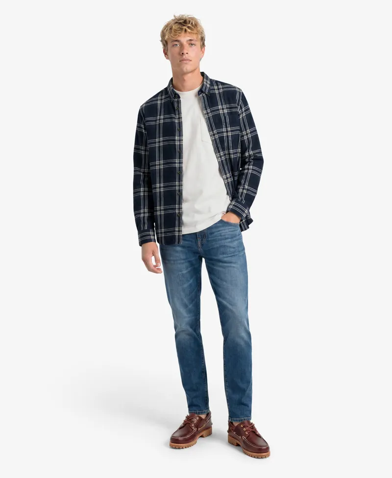 Superdry Long Sleeve Cotton Lumberjack Shirt Navy-3