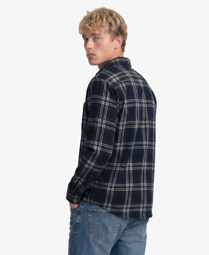 Superdry Long Sleeve Cotton Lumberjack Shirt Navy-5