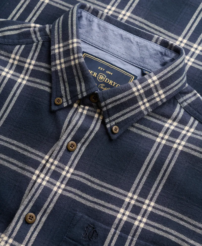 Superdry Long Sleeve Cotton Lumberjack Shirt Navy-6