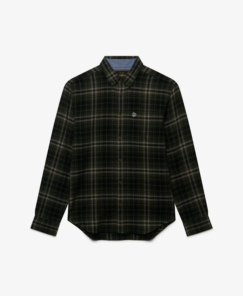 Superdry Long Sleeve Cotton Lumberjack Shirt Olive